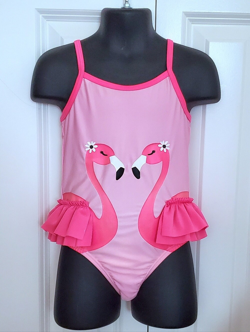 Children's Place Girls One Piece Flamingo Swimsuit